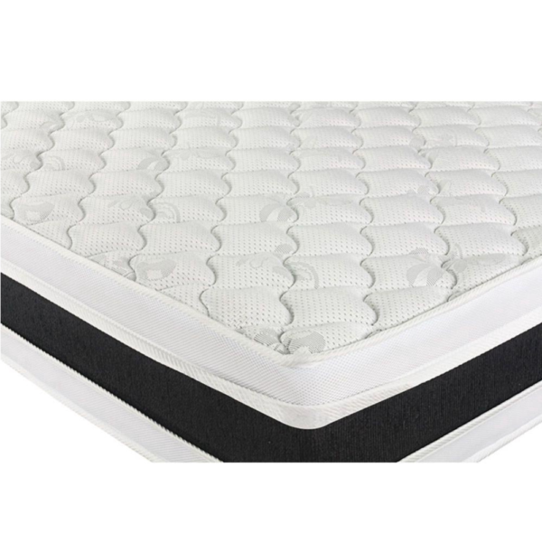 Cama Box Super King + Colchão De Espuma D45 – Castor – Black White Double Face – 193x203x62cm Preto - Image 2