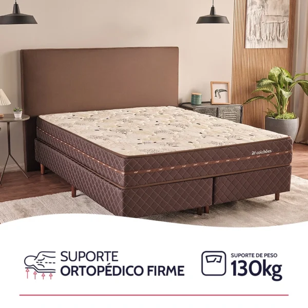 Colchão Casal Ortopédico Firme Espuma D33 Antialérgico Certificado Bege 138x188x24cm – bf Colchoes - Image 5