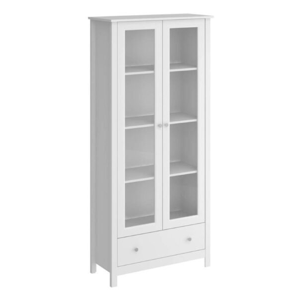 Cristaleira 2 Portas 1 Gaveta Ditália E-954 Branco